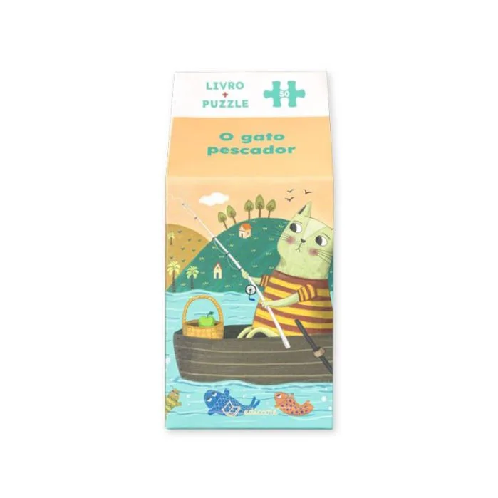 Imagem do produto  O Gato Pescador - Livro + Puzzle (50 Pcs)