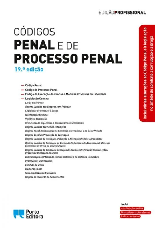 Imagem do produto  Códigos Penal e de Processo Penal - 19ª edição