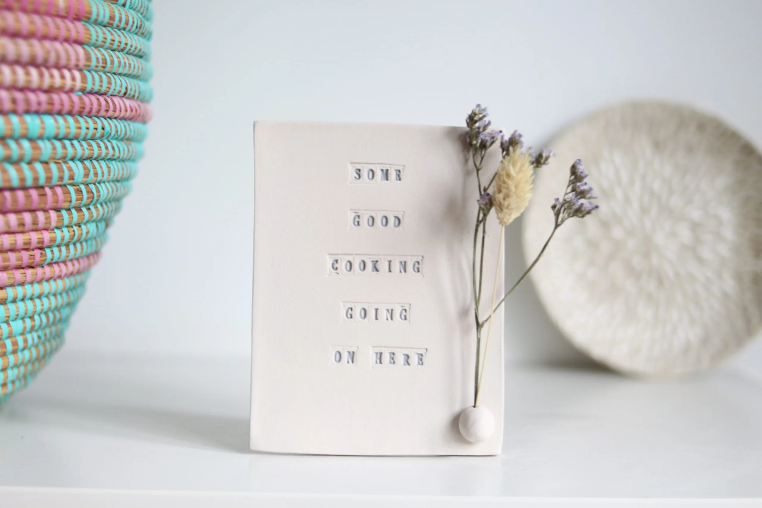 Poca Cartão de Cerâmica Good Cooking Going in Here - Image 3