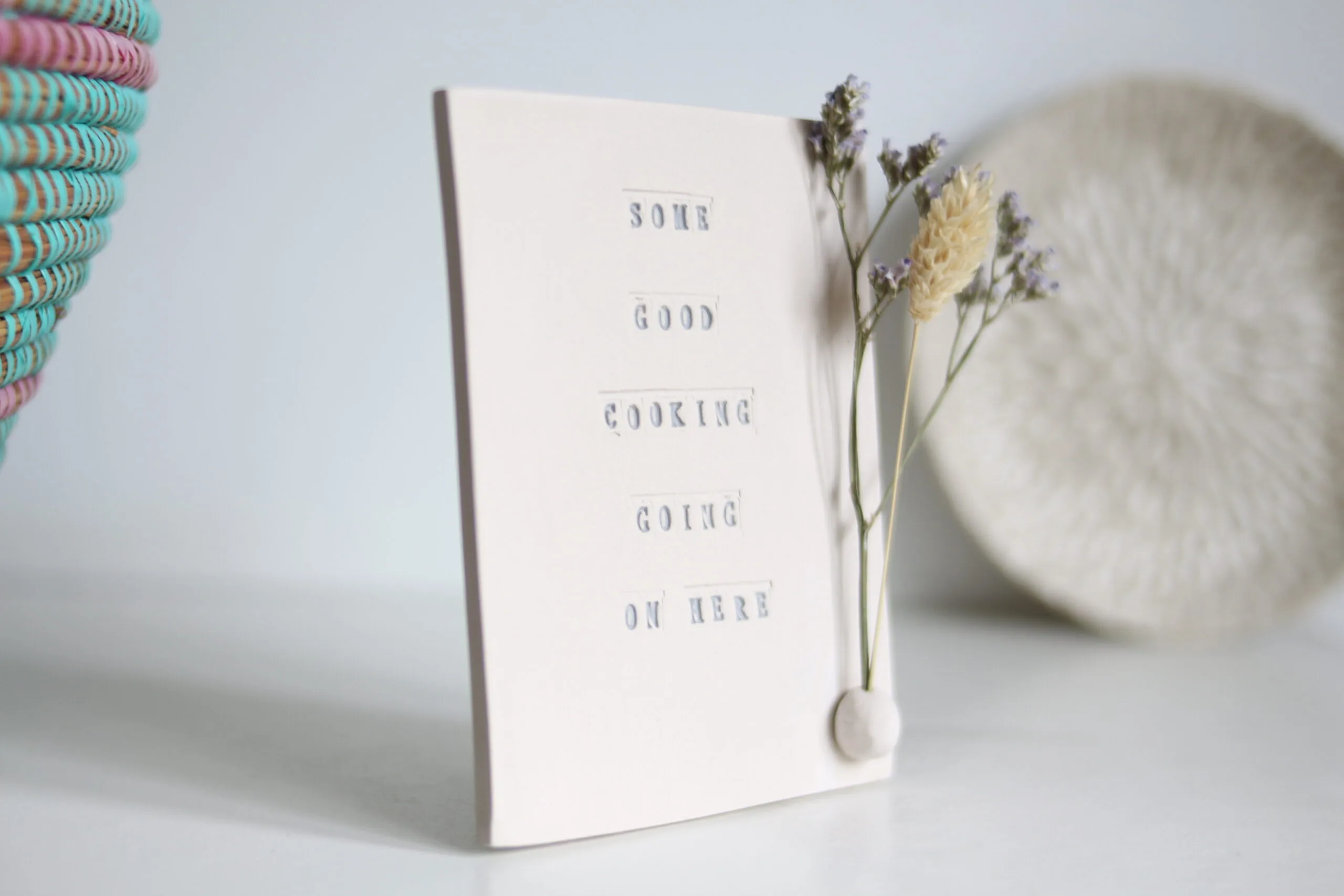 Poca Cartão de Cerâmica Good Cooking Going in Here - Image 6