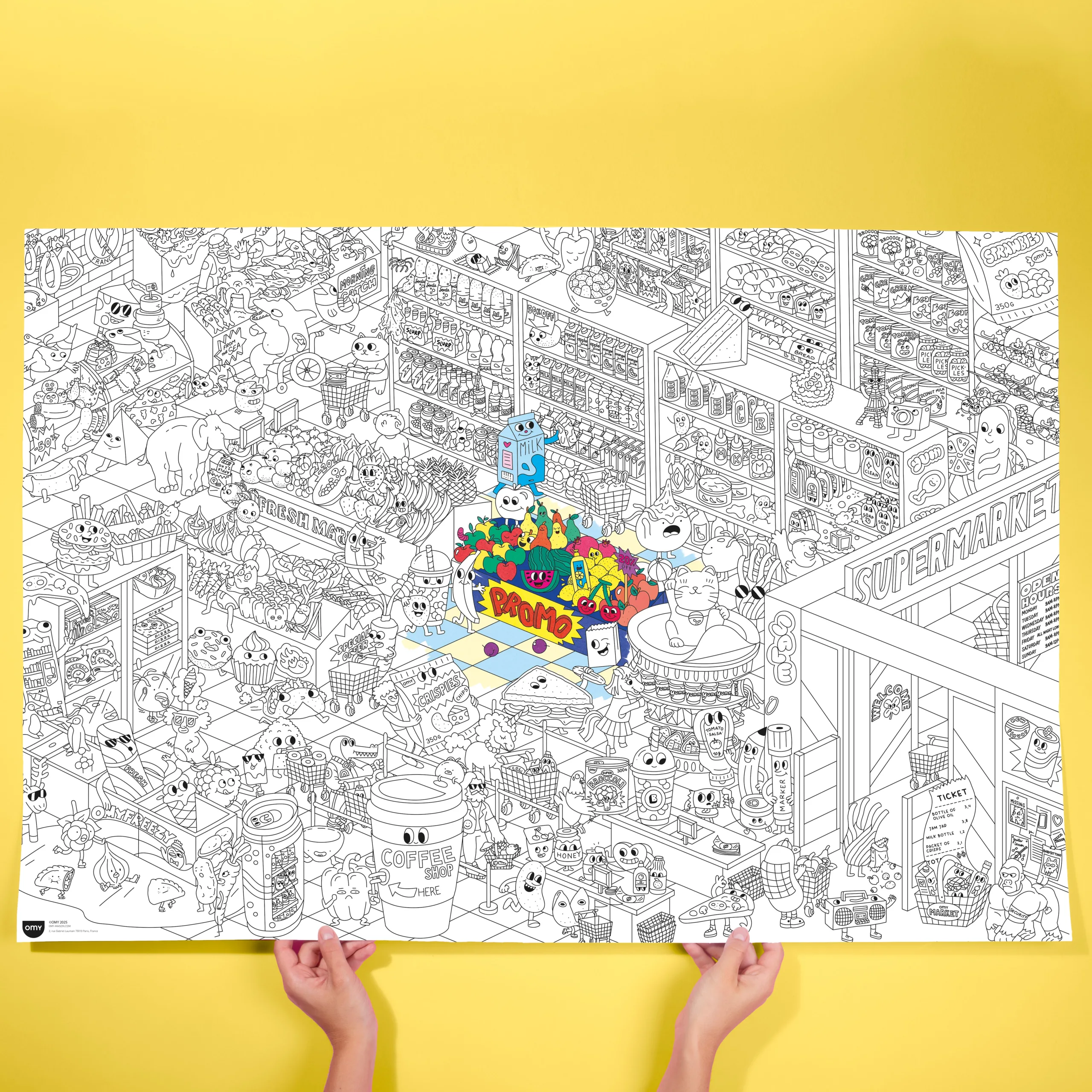 Omy Poster para Colorir - SUPERMARKET - Image 2