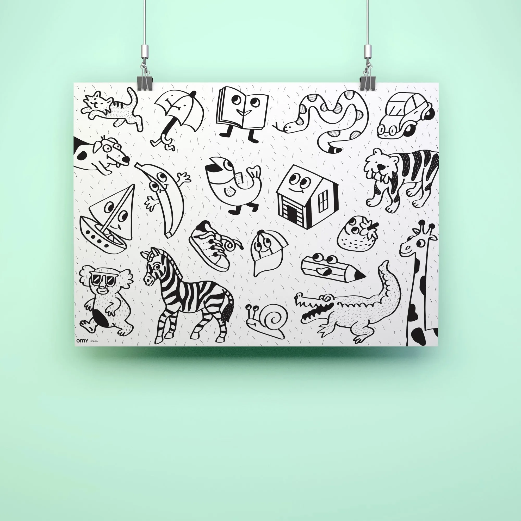 Omy Poster para Colorir - MY FIRST ART POSTER - Image 2