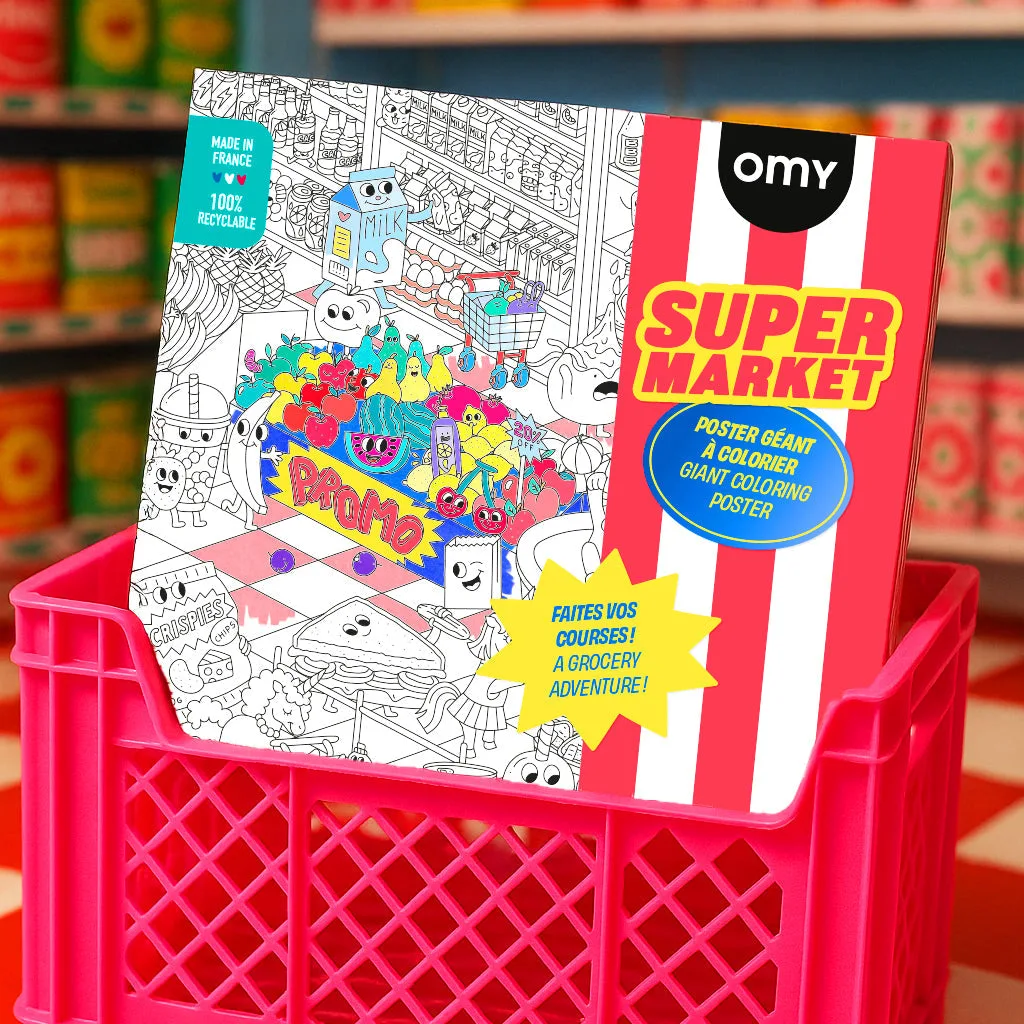Omy Poster para Colorir - SUPERMARKET - Image 3