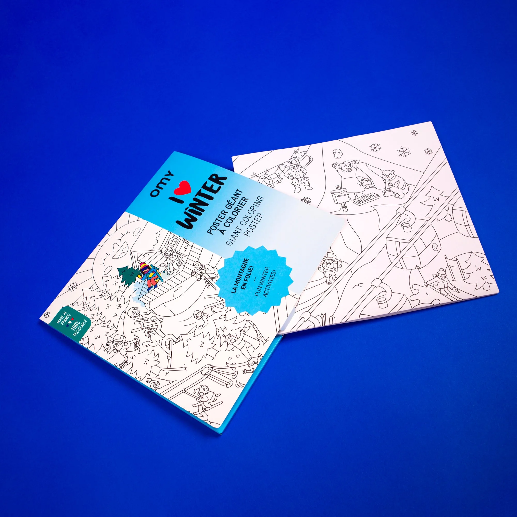Omy Poster para Colorir - I LOVE WINTER - Image 3