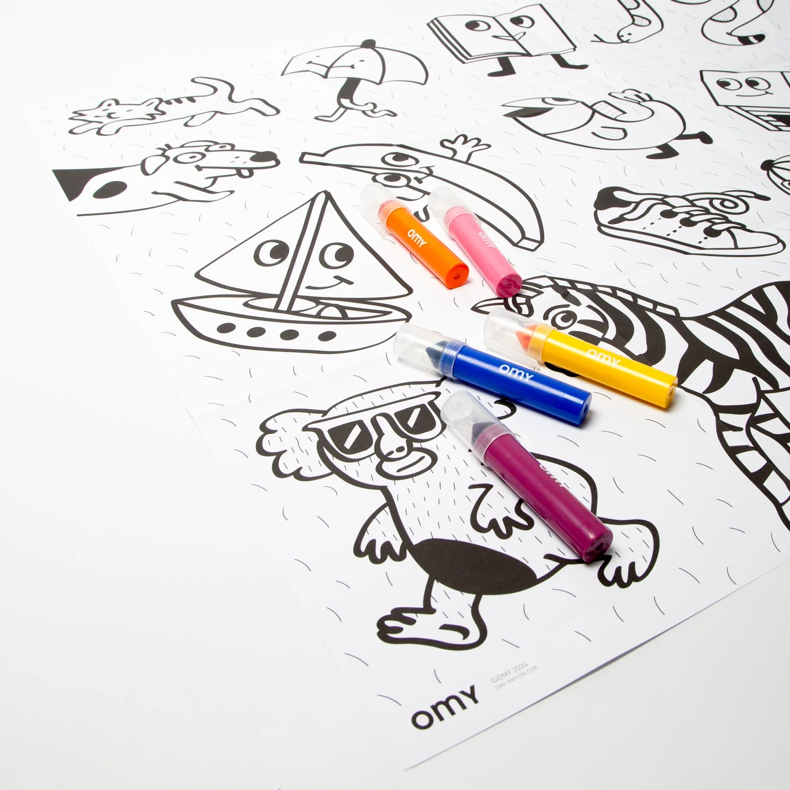 Omy Poster para Colorir - MY FIRST ART POSTER - Image 4