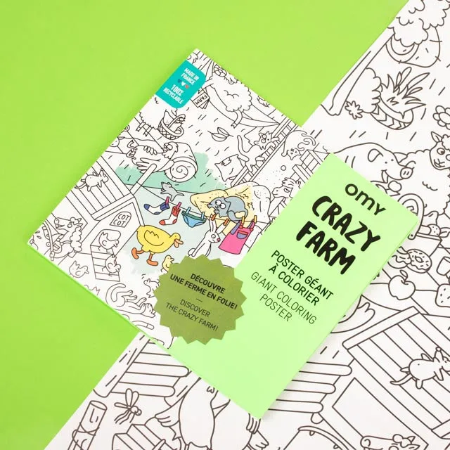 Omy Poster para Colorir - CRAZY FARM - Image 4