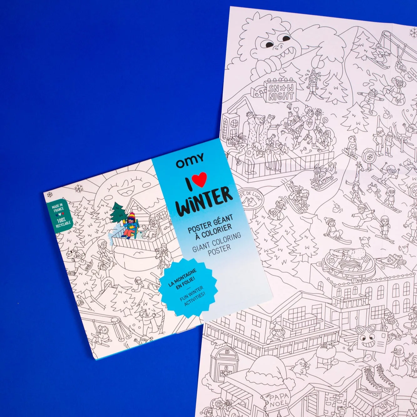 Omy Poster para Colorir - I LOVE WINTER - Image 4