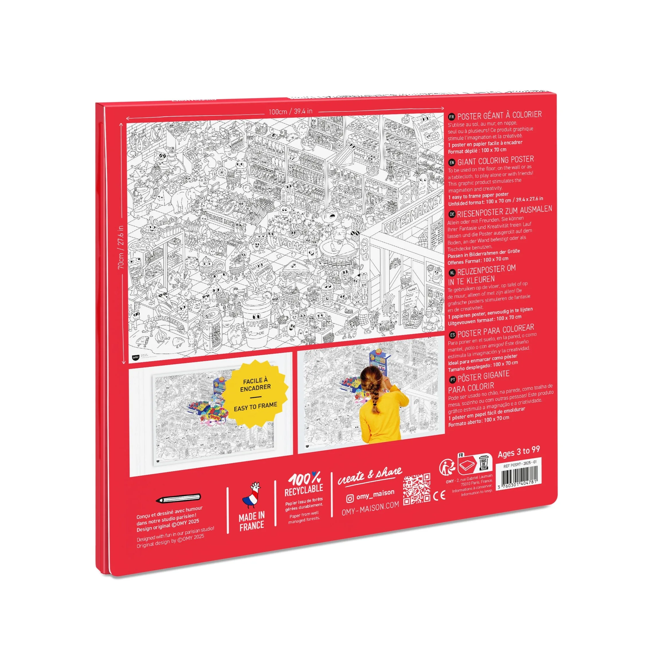 Omy Poster para Colorir - SUPERMARKET - Image 5
