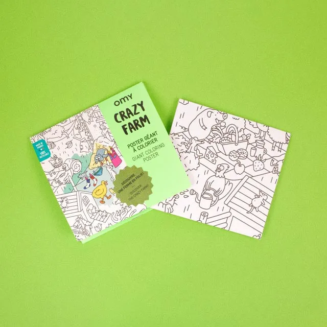 Omy Poster para Colorir - CRAZY FARM - Image 5