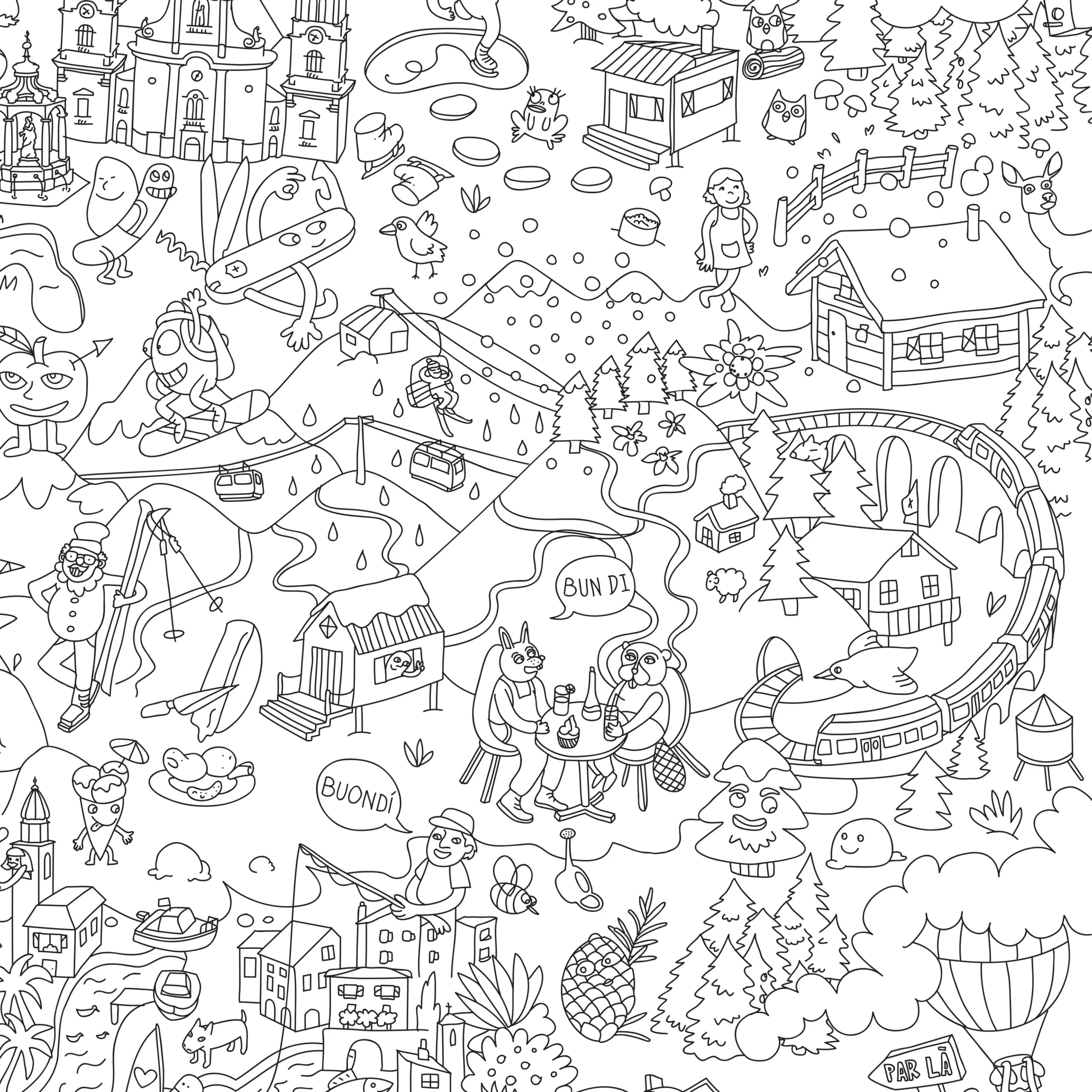 Omy Poster para Colorir - SWITZERLAND - Image 5