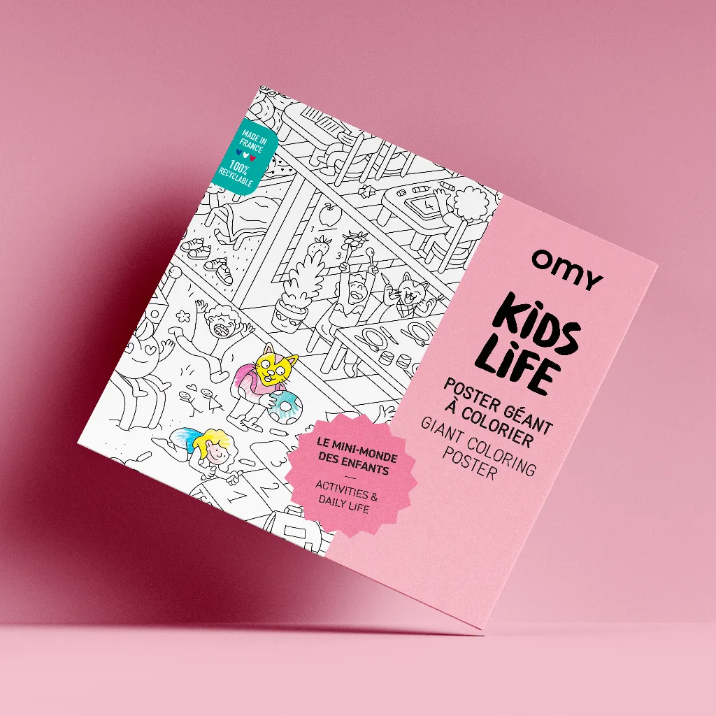 Imagem do produto  Omy Poster para Colorir - KIDS LIFE