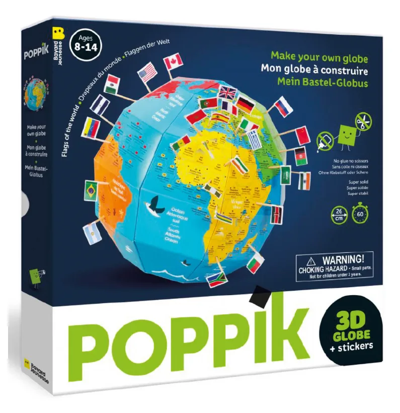 Imagem do produto  Poppik Globo 3D Bandeiras