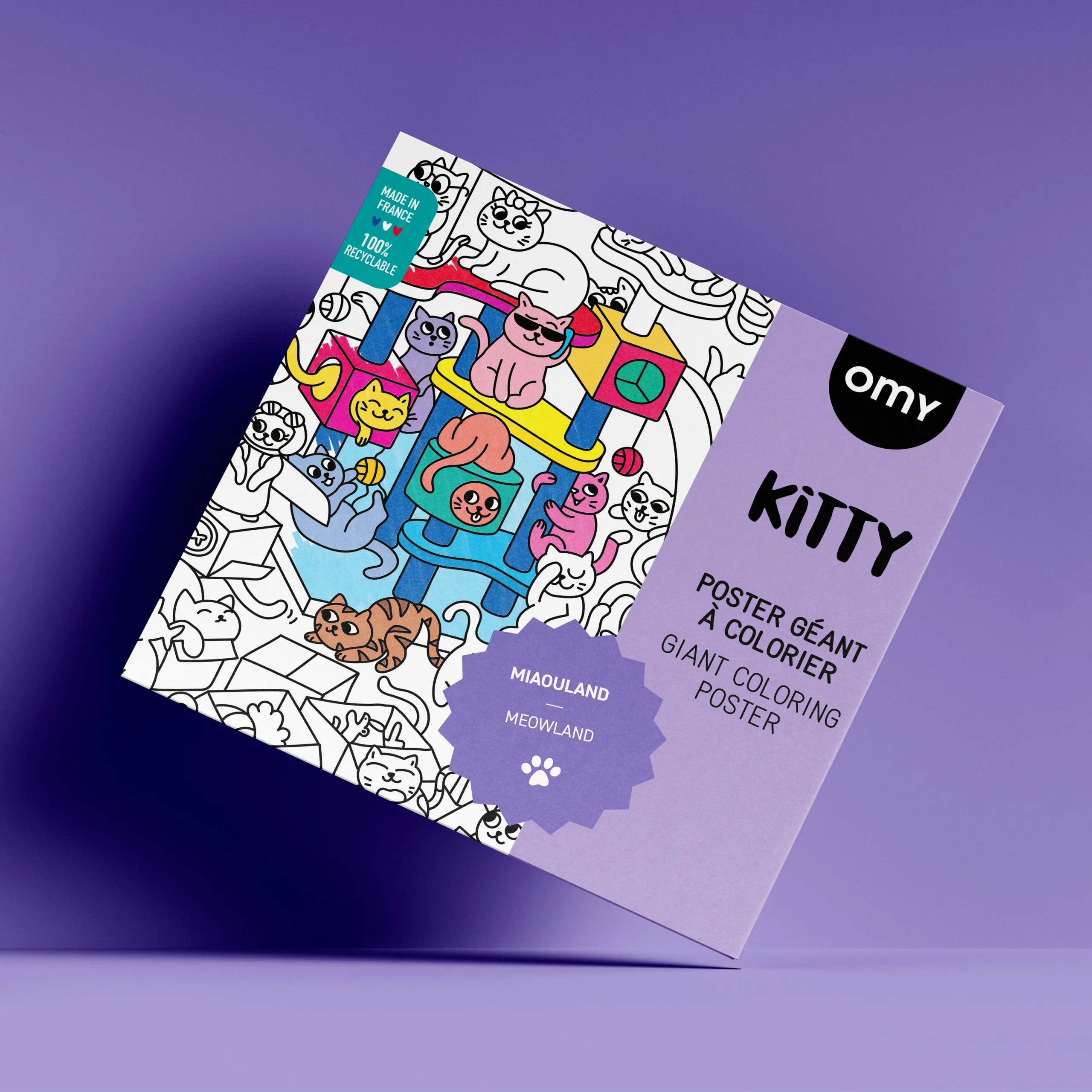 Imagem do produto  Omy Poster para Colorir - KITTY