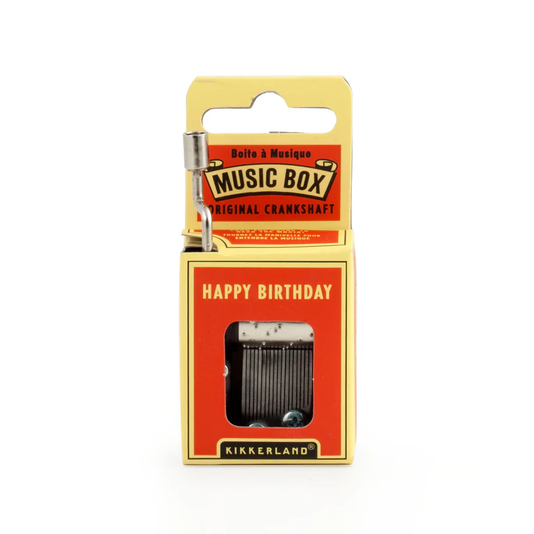 Imagem do produto  Kikkerland Caixa de Música Happy Birthday