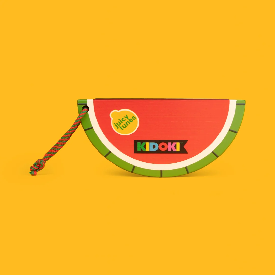 Kikkerland Kidoki Wooden Fruit Harmonica - Image 3