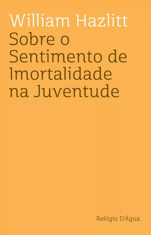 Imagem do produto  Sobre o Sentimento de Imortalidade na Juventude
