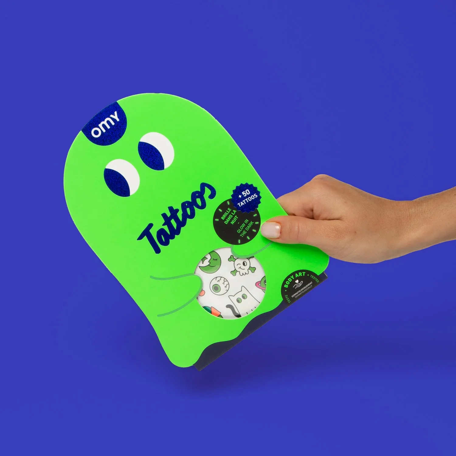 Imagem do produto  Omy Tattoos - BOO ! GLOW IN THE DARK