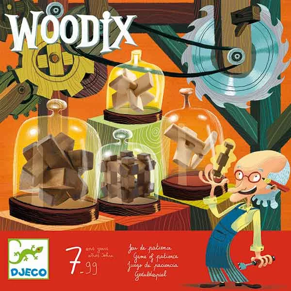 Imagem do produto  Djeco Woodix - Jogo de Lógica com Peças de Madeira