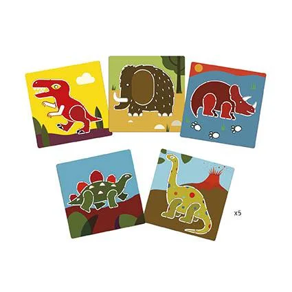 Djeco Dinossauros - 5 Stencils para Desenhar - Image 2