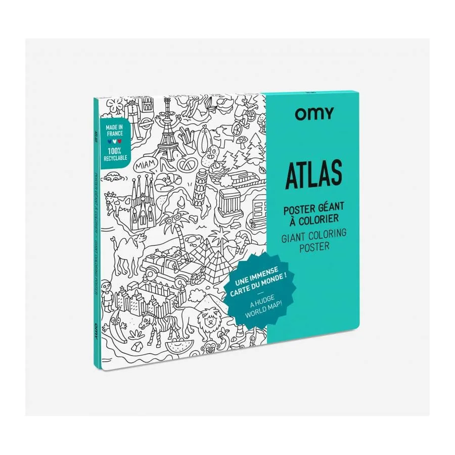 Imagem do produto  Omy Poster para Colorir - ATLAS