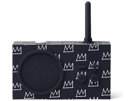 Imagem do produto  Lexon Radio FM Tykho 3 Jean Basquiat Crown Black