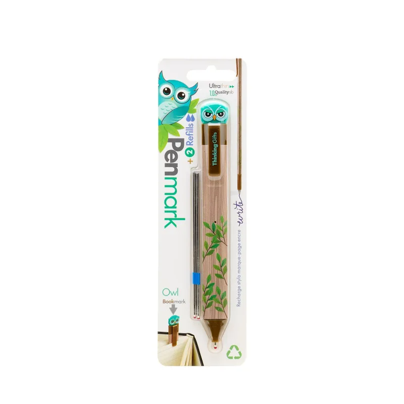 Imagem do produto  Marcador de Página Caneta Coruja com Recarga