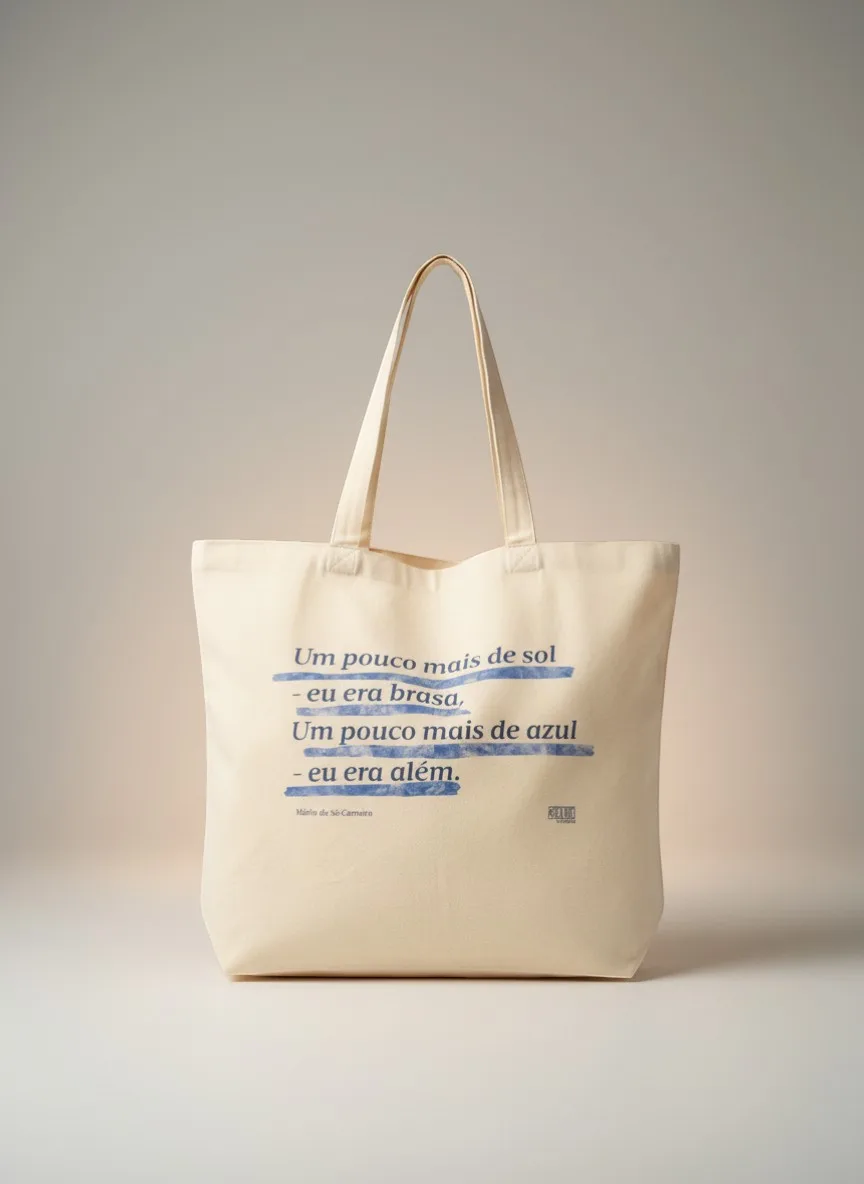 Imagem do produto  Tote Bag Um Pouco Mais de Sol Eu Era Brasa