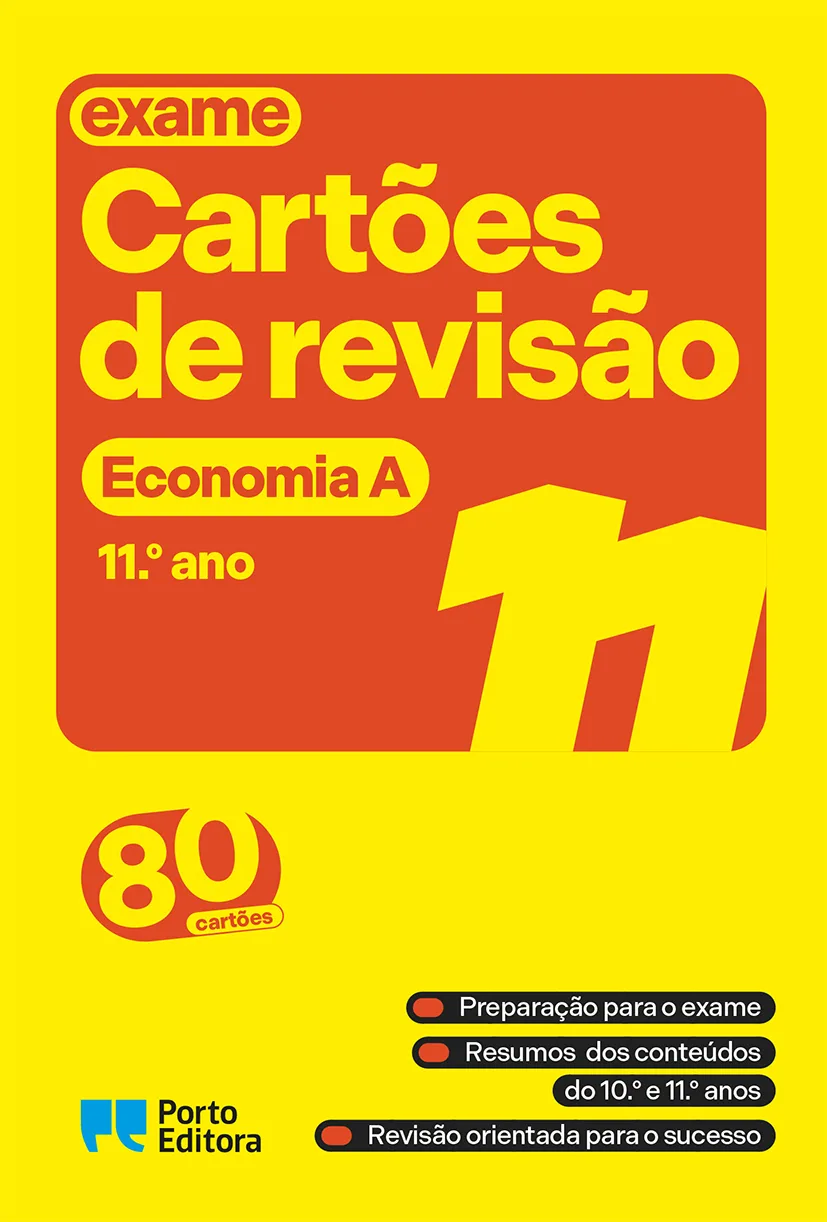 Imagem do produto  Cartões de Revisão - Economia A - 11º ano