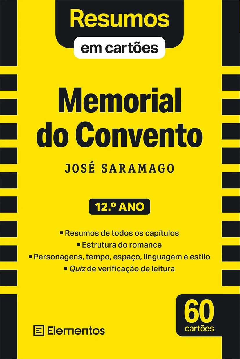 Imagem do produto  Resumos em Cartões - Memorial do Convento - José Saramago - 12º ano