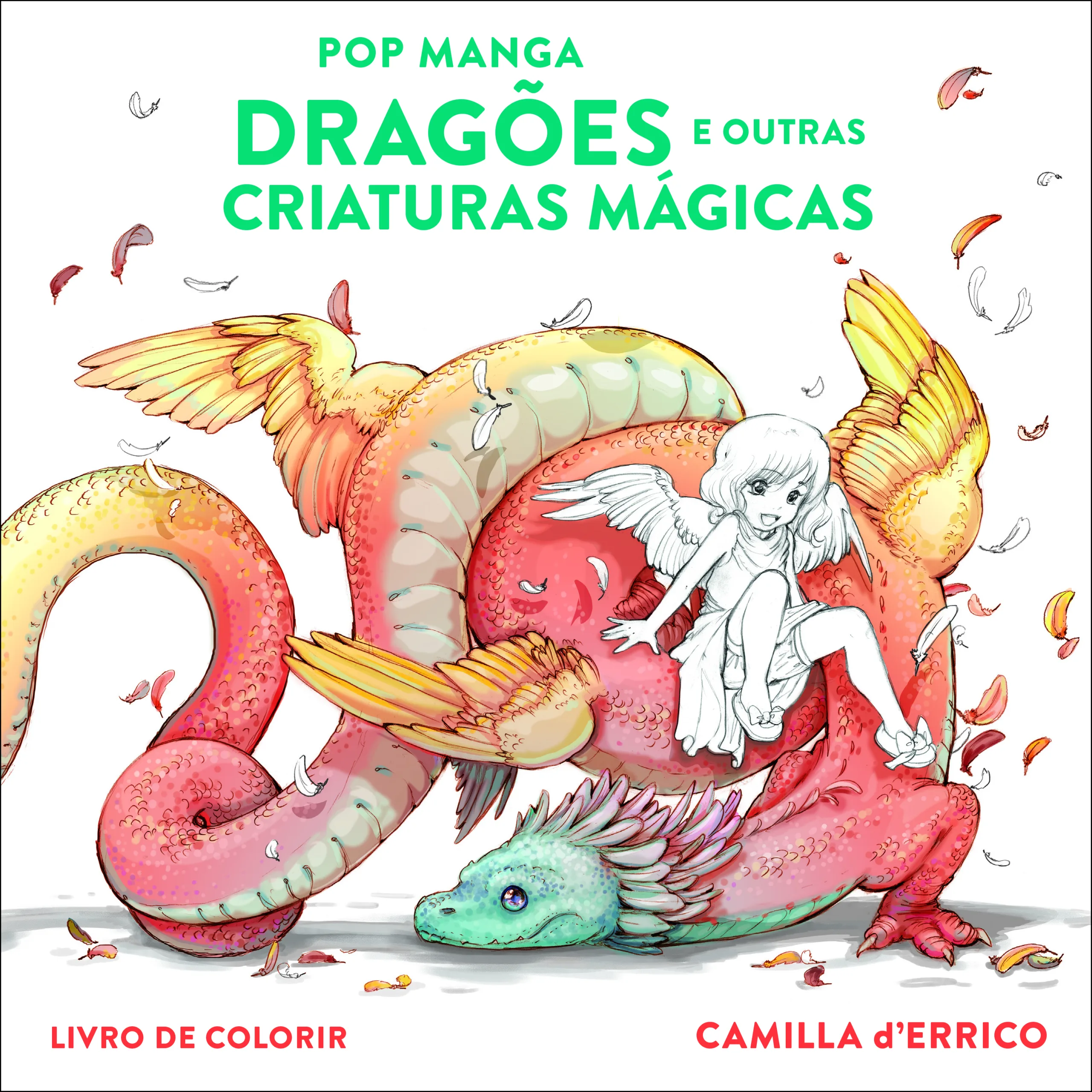 Imagem do produto  Pop Manga - Dragões e Outras Criaturas Mágicas - Livro de Colorir