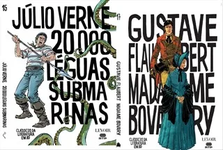Imagem do produto  Pack Clássicos de Literatura BD - 20 000 Léguas Submarinas + Madame Bovary