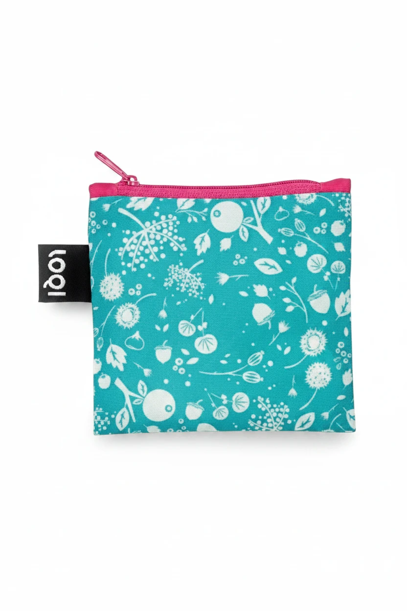 LOQI Seed Teal Reusable Shopping Bag