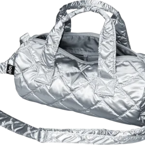 Loqi Saco Weekender Medium Metallic Silver Puffy