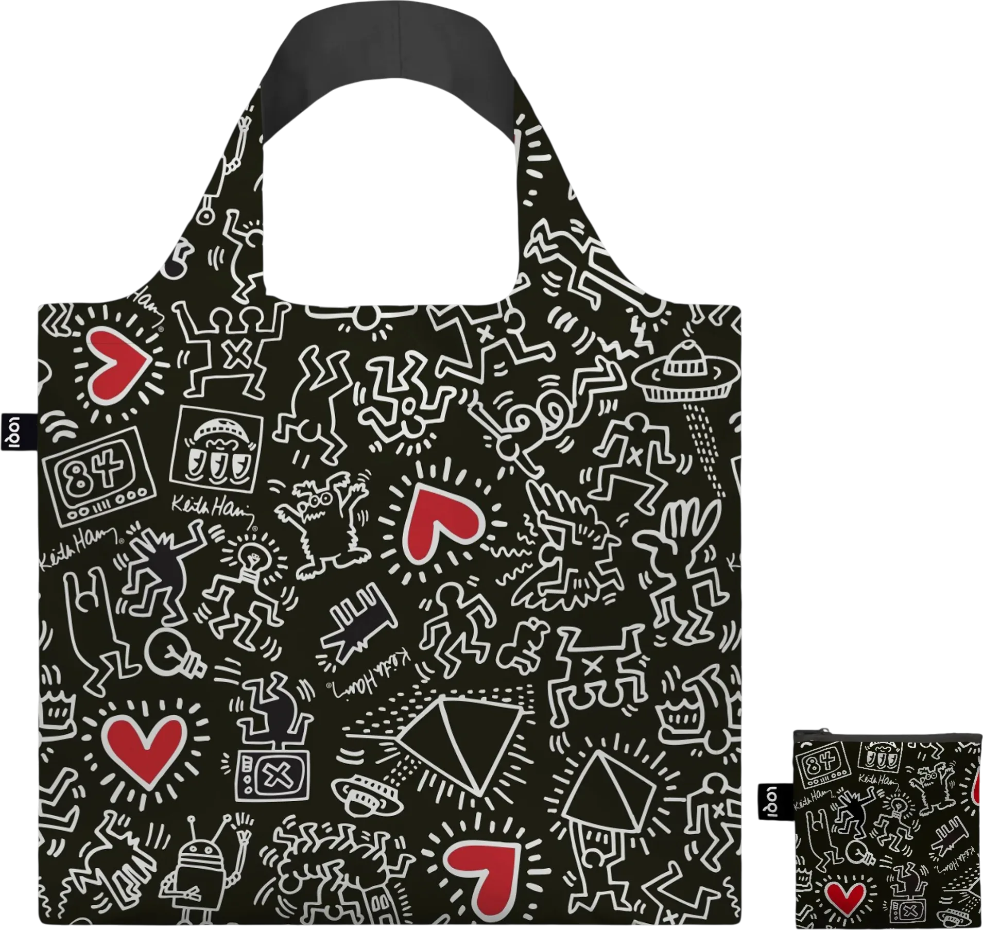 Imagem do produto  Loqi Saco Keith Haring Black Pattern