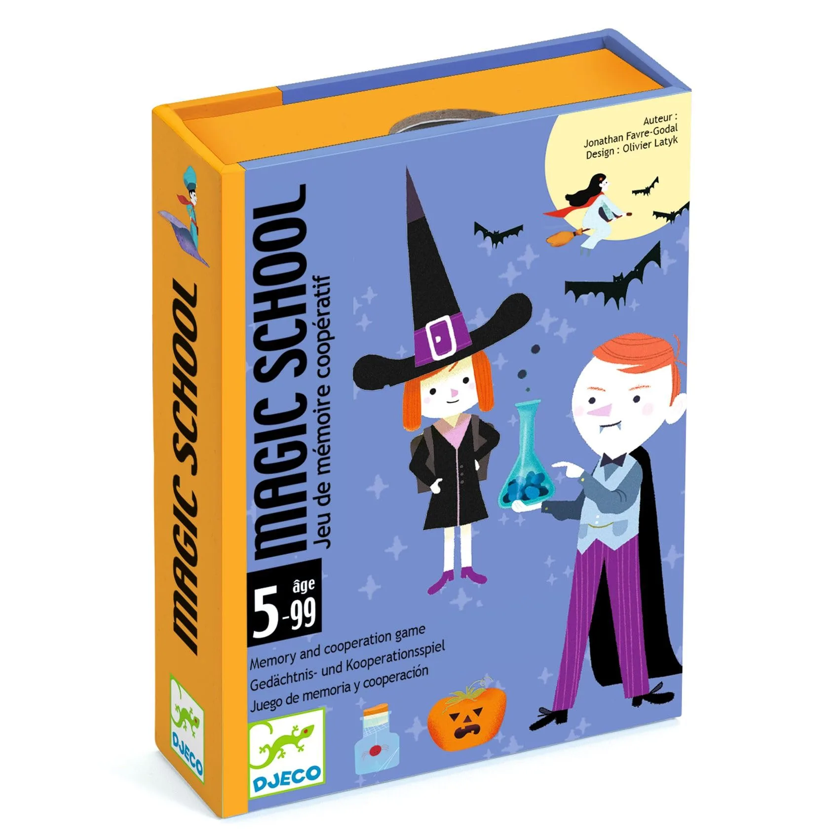 Imagem do produto  Djeco Magic School - Jogo de Cartas de Memória e Cooperação