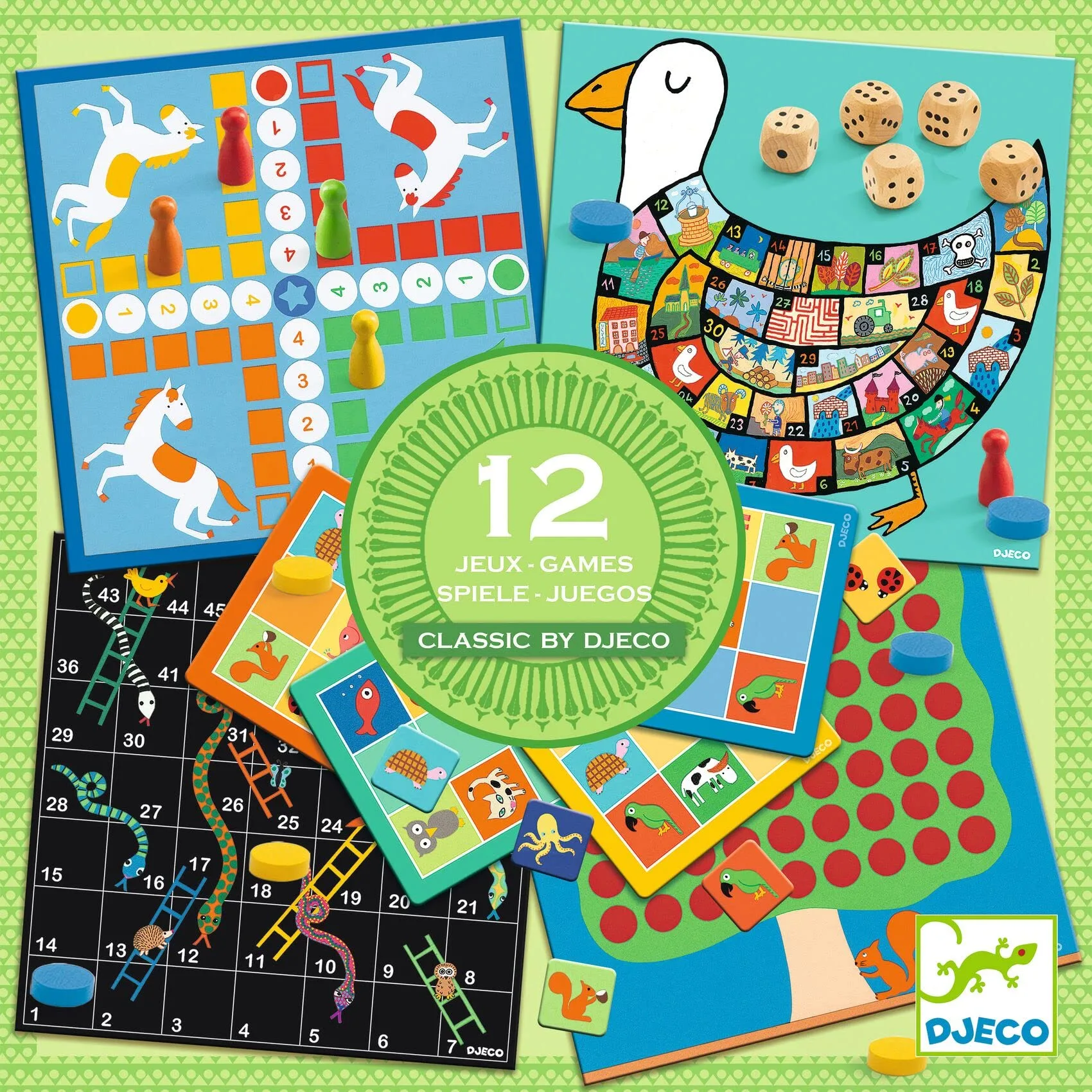 Imagem do produto  Djeco 12 Jogos Clássicos