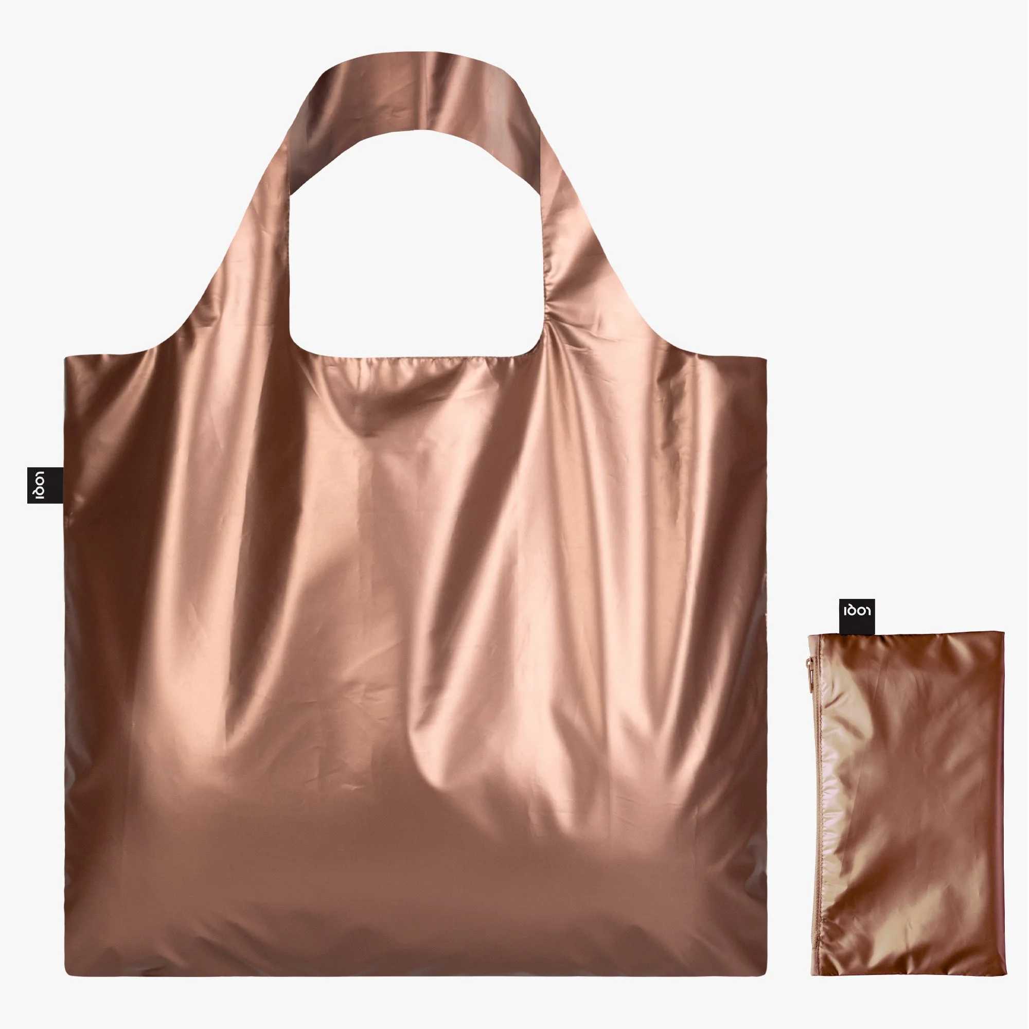 Imagem do produto  Loqi Bolsas Zip Pocket Metallic Gold, Silver, Rose Gold