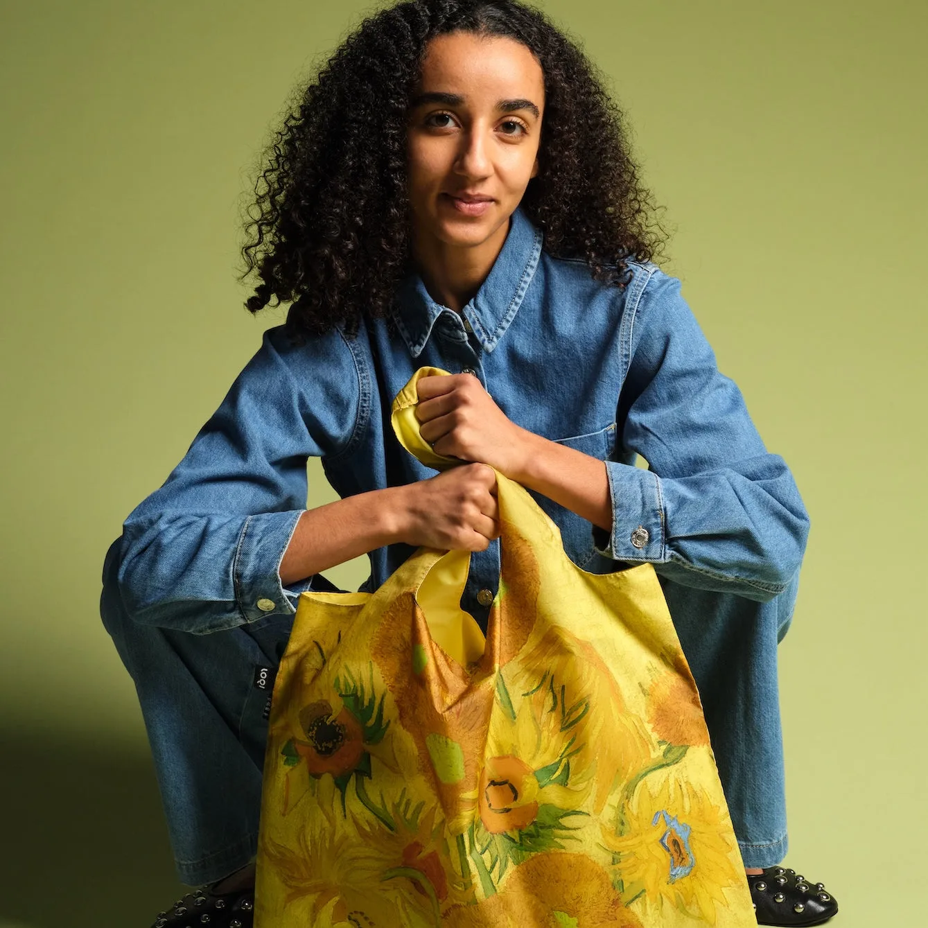 Imagem do produto  Loqi Saco Vincent Van Gogh - Bouquet / Flower Pattern Blue