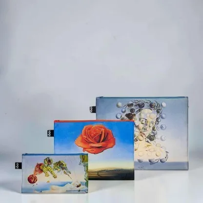 Imagem do produto  Loqi Bolsas Zip Pocket Salvador Dali - Flight Of A Bee; Meditative Rose; Spheres
