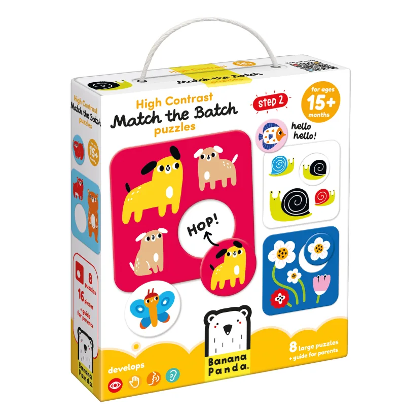 Imagem do produto  Banana Panda High Contrast Match The Batch Puzzles 15M