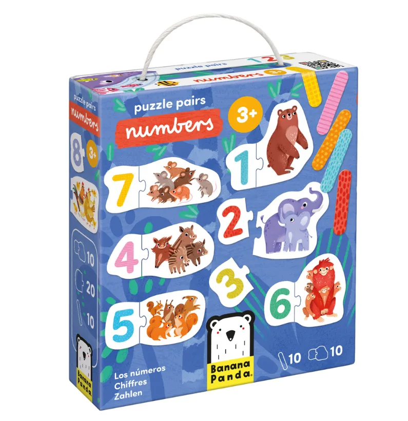 Imagem do produto  Banana Panda Puzzle Pairs - Numbers