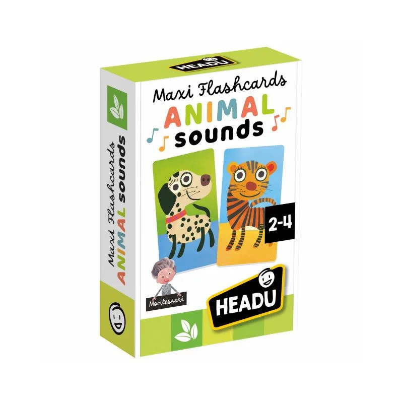 Imagem do produto  Headu Montessori Maxi Flashcards - Animal Sounds