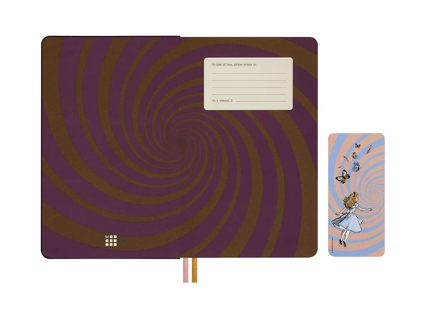 Moleskine Caderno Capa Dura Grande Liso Alice in Wonderland