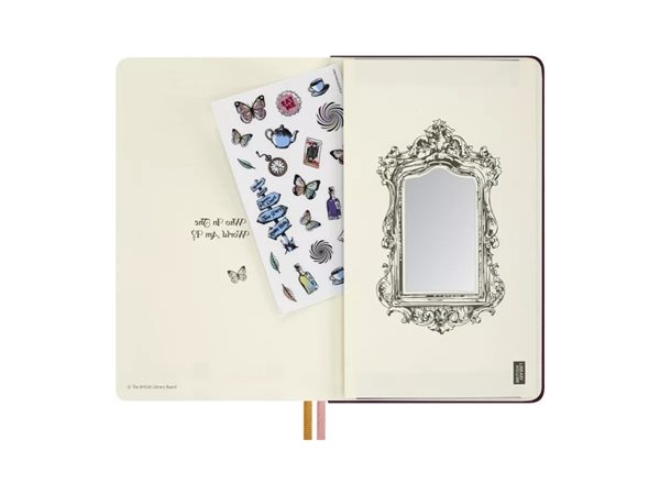 Moleskine Caderno Capa Dura Grande Liso Alice in Wonderland
