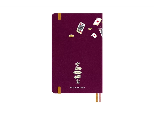 Moleskine Caderno Capa Dura Grande Liso Alice in Wonderland
