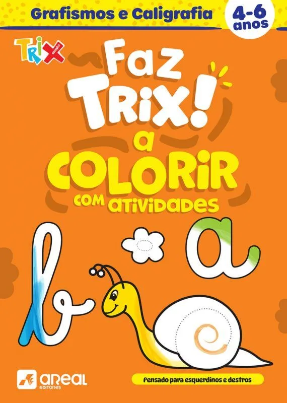 Imagem do produto  Faz Trix! a colorir com atividades - Grafismos e Caligrafia (4-6 anos)