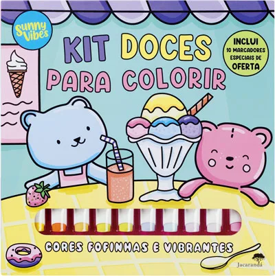 Imagem do produto  Kit Doces para Colorir - Sunny Vibes