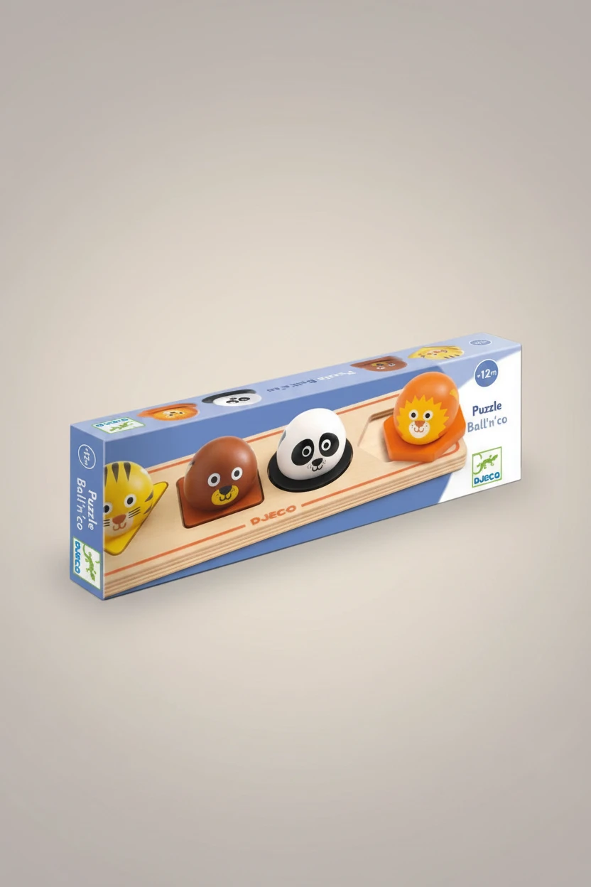 Djeco Puzzle com Animais Ball n' Co