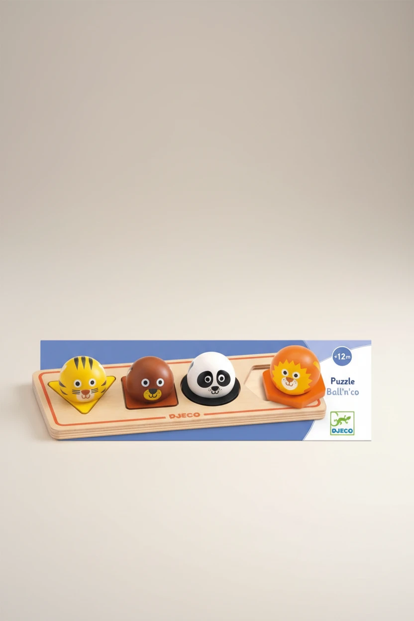 Djeco Puzzle com Animais Ball n' Co