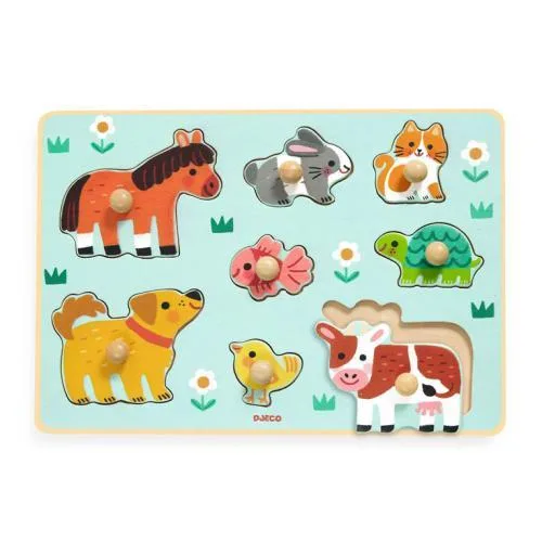 Imagem do produto  Djeco Puzzle Animais com Pega Dog n' Co